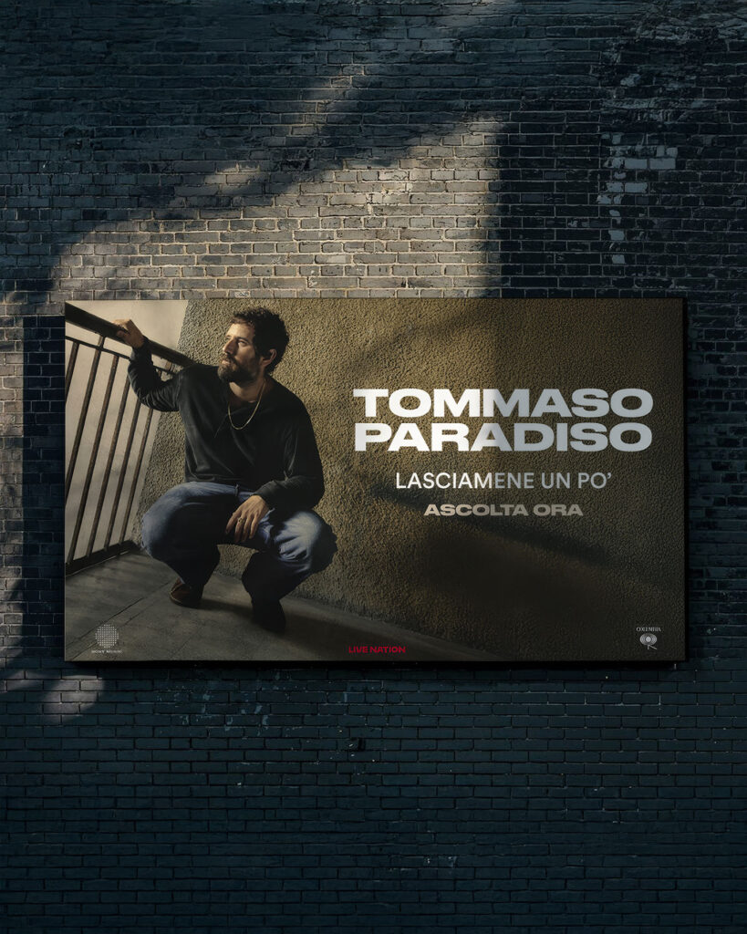 Tommaso Paradiso Adv Billboard Roma Graphic Design Artwork